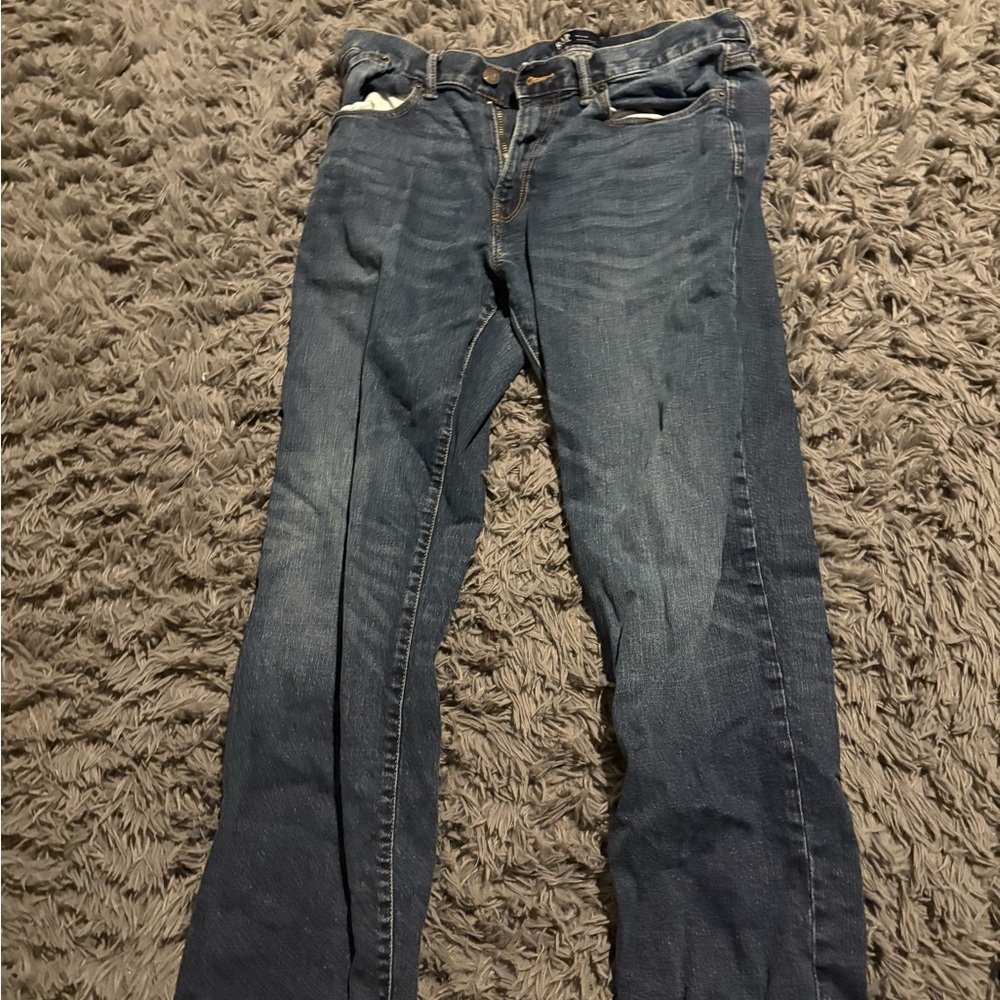 GAP Men's Straight Jeans - Dark Blue Denim